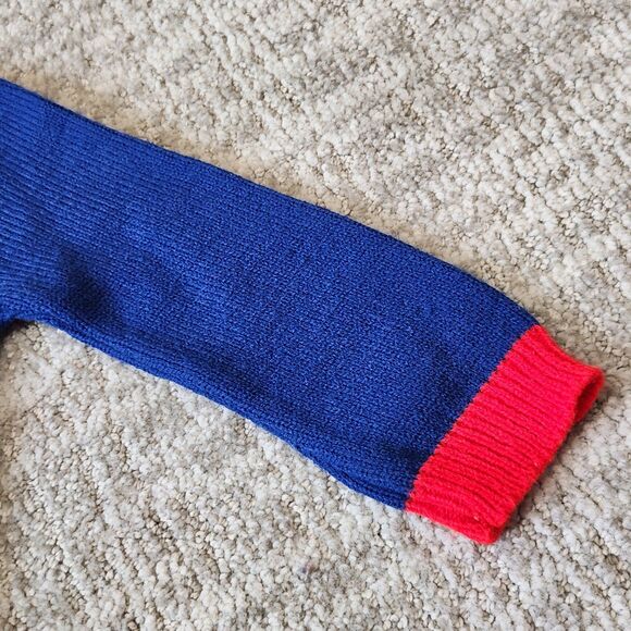 Tiny Tots vintage pilot plane sweater primary colors color block 24 months - Picture 6 of 10